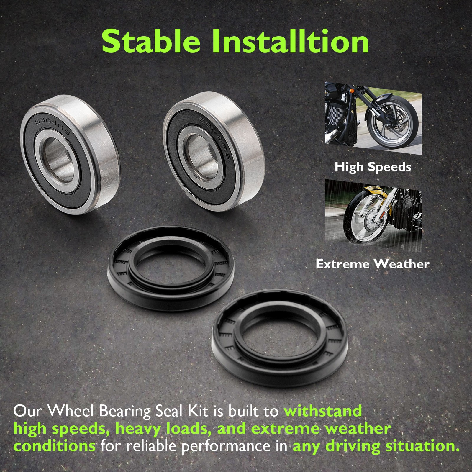 Front Wheel Bearing Seal Kit For Indian CHIEF CHIEFTAIN ROADMASTER SCOUT /SIXTY