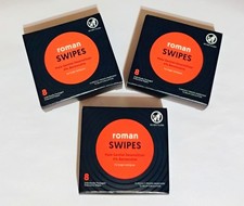 Roman Swipes 8 count 3 pack lot Mens swipes