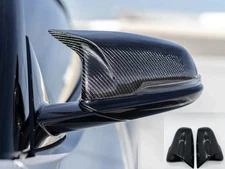 Real Carbon Fiber Replacement Mirror Covers Caps Fits For 20-25 Toyota Supra A90