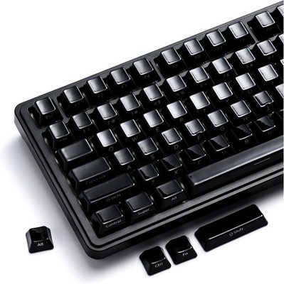 XVX Real Ceramic Keycaps Set 120 Keys Black Side Printed
