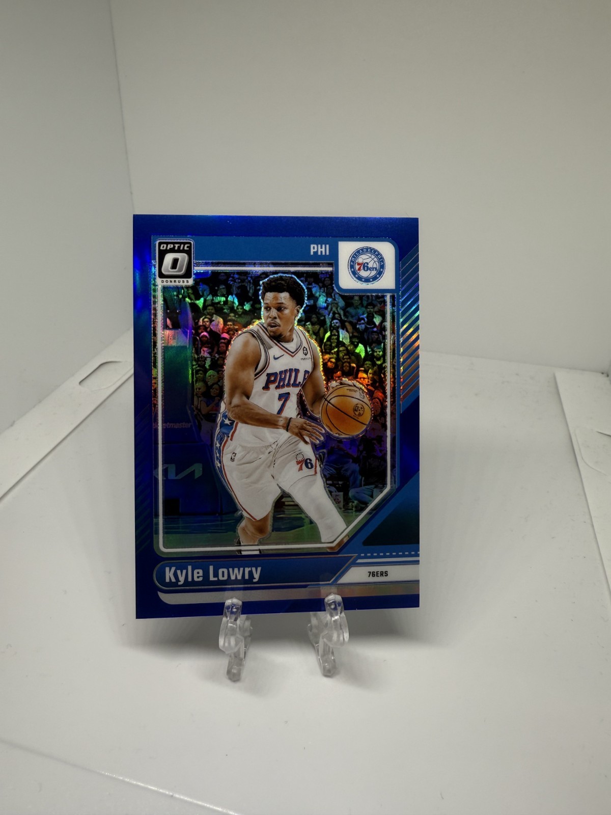 2024-25 Panini Optic Kyle Lowry Blue Refractor /49 76ers