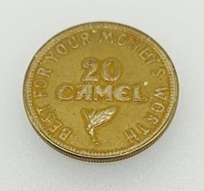 RARO GETTONE BUONO " BEST FOR YOUR MONEY'S WORTH 20 CAMEL " ANNO 1959