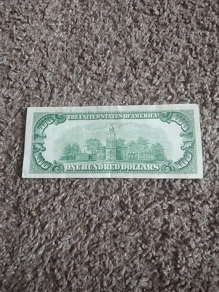 1950 D (G) $100 One Hundred Dollar Bill Federal Reserve Note Vintage G13861358A - Image 4 of 4