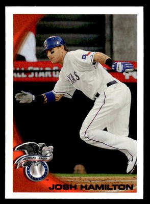 Josh Hamilton 2010 Topps Update Missing Foil & Logo #US-140 Texas Rangers ESE