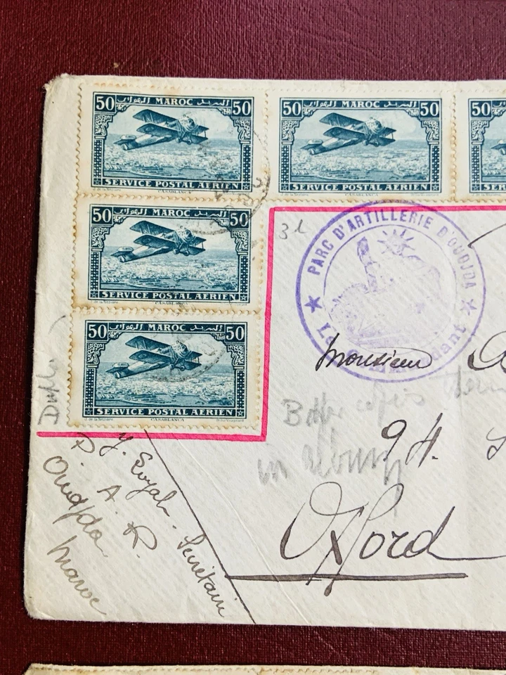 Morocco To England Covers 1920 X2 Beautiful Postmarks Category +150£ See Scans - Image 3 of 4