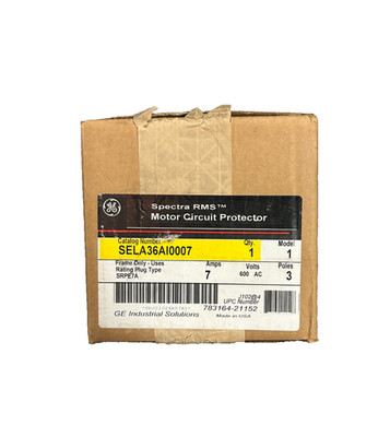 GE SELA36AI0007 Mag-Break Circuit Breaker 7A 3-Pole 600VAC