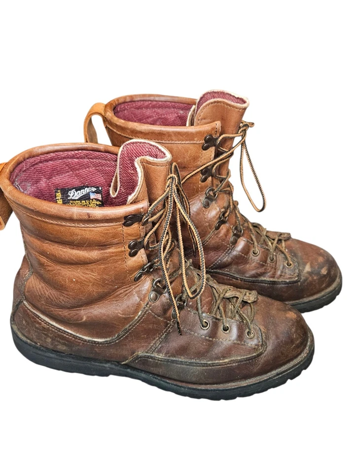 Danner Boots 8" Brown Leather Boot Men 12 D 200gm insulated Gore-Tex USA 56400 - Image 2 of 4