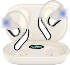 Open Ear Clip Wireless Earbuds Headphones, Bluetooth 5.4, Open Ear Design, Bu...