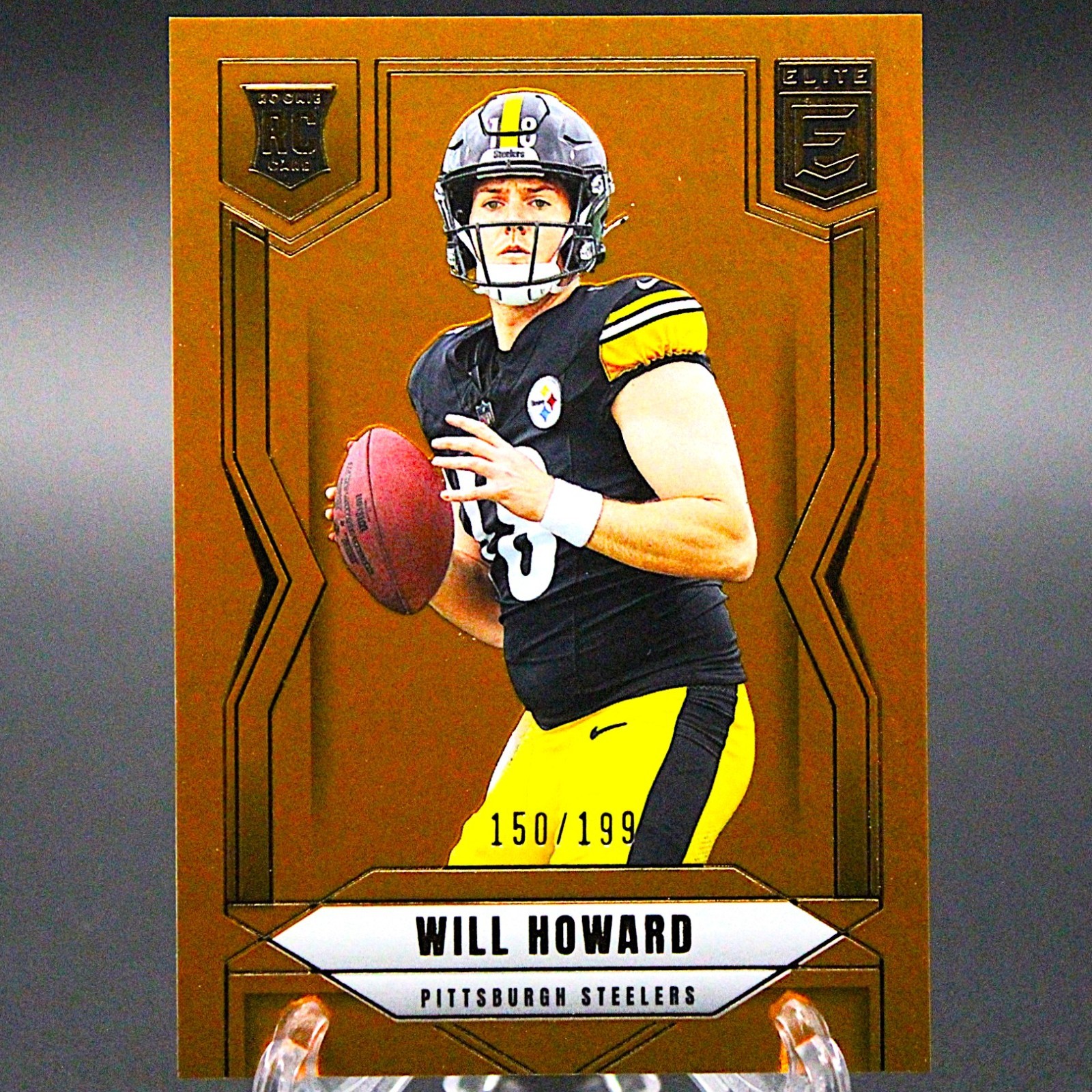 ✨💎 2025 Donruss Elite WILL HOWARD (RC) Orange Parallel /199 Steelers #150💎✨