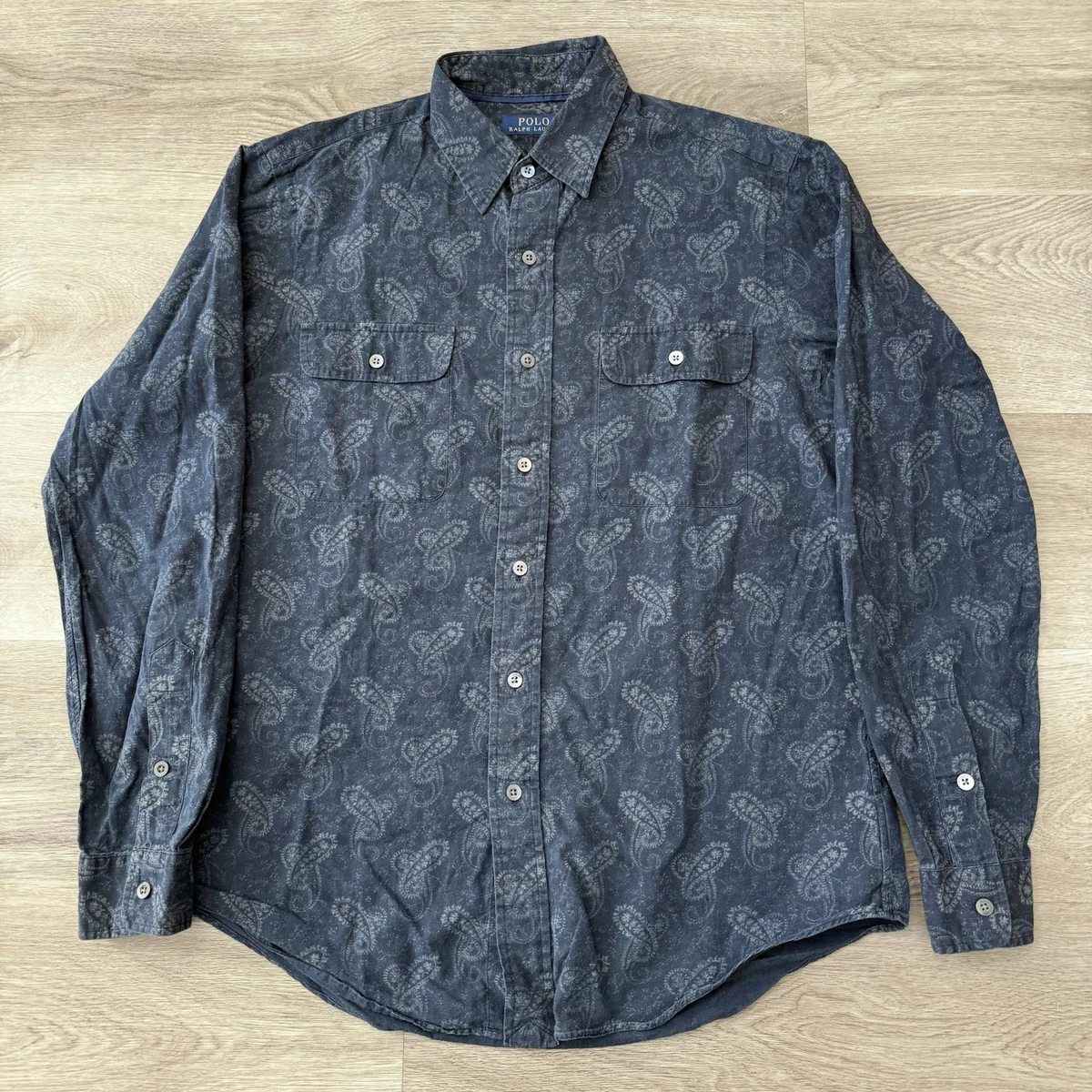 Polo Ralph Lauren Paisley Long Sleeve Casual Button-Down Shirts