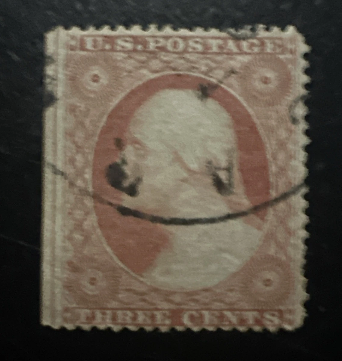 George Washington 3 Cent Stamp In Used Us Stamps (19th Century