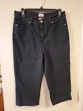 Levi's Jeans Womens 12 Black Capri 512 Perfectly Slimming High Rise Pants Black
