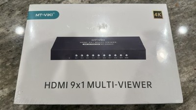 MT-VIKI 9x1 HDMI Multi-viewer Switcher 4K@30Hz 9 In 1 Out Multiviewer Seamless