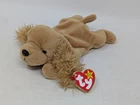 1997 Vintage Ty Beanie Baby - SPUNKY the Cocker Spaniel Dog - Plush Toy WITH TAG