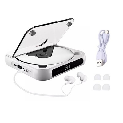 5V2A BT 5.3 Portable CD Player CD/USB/3.5mm AUX Multi-function Audio Equipment