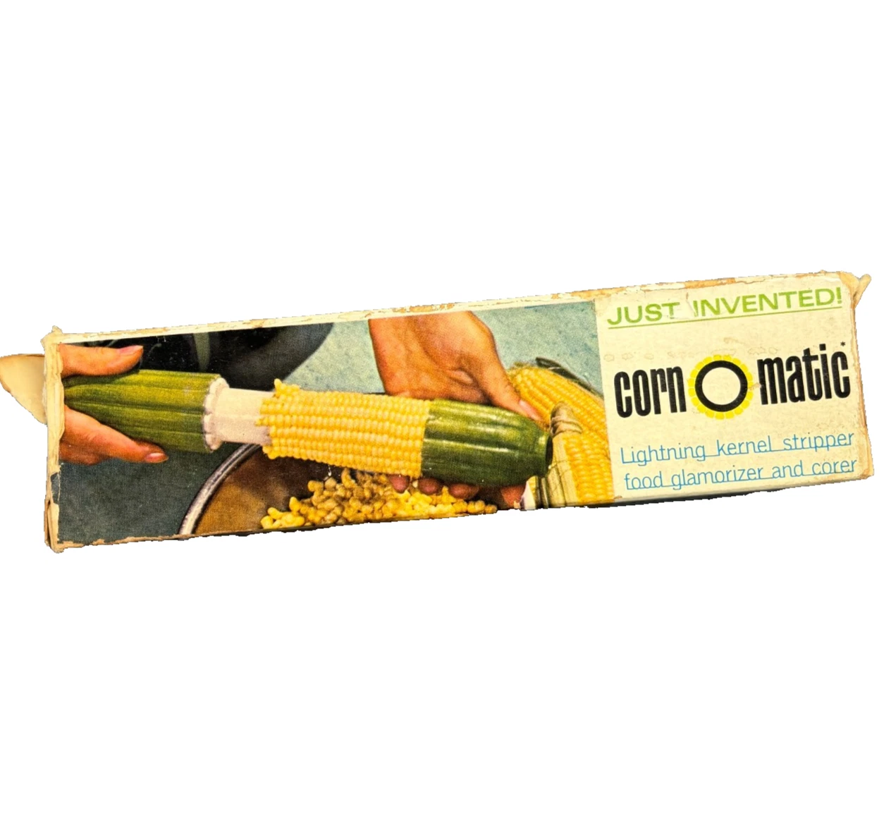 Corn-O-Matic Vintage 1964 Kernel Stripper Corer w/ Box Recipes Feature Products