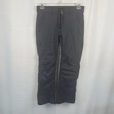 Prana Women's Halle Pants Gray Coal Straight Short Inseam Size 6