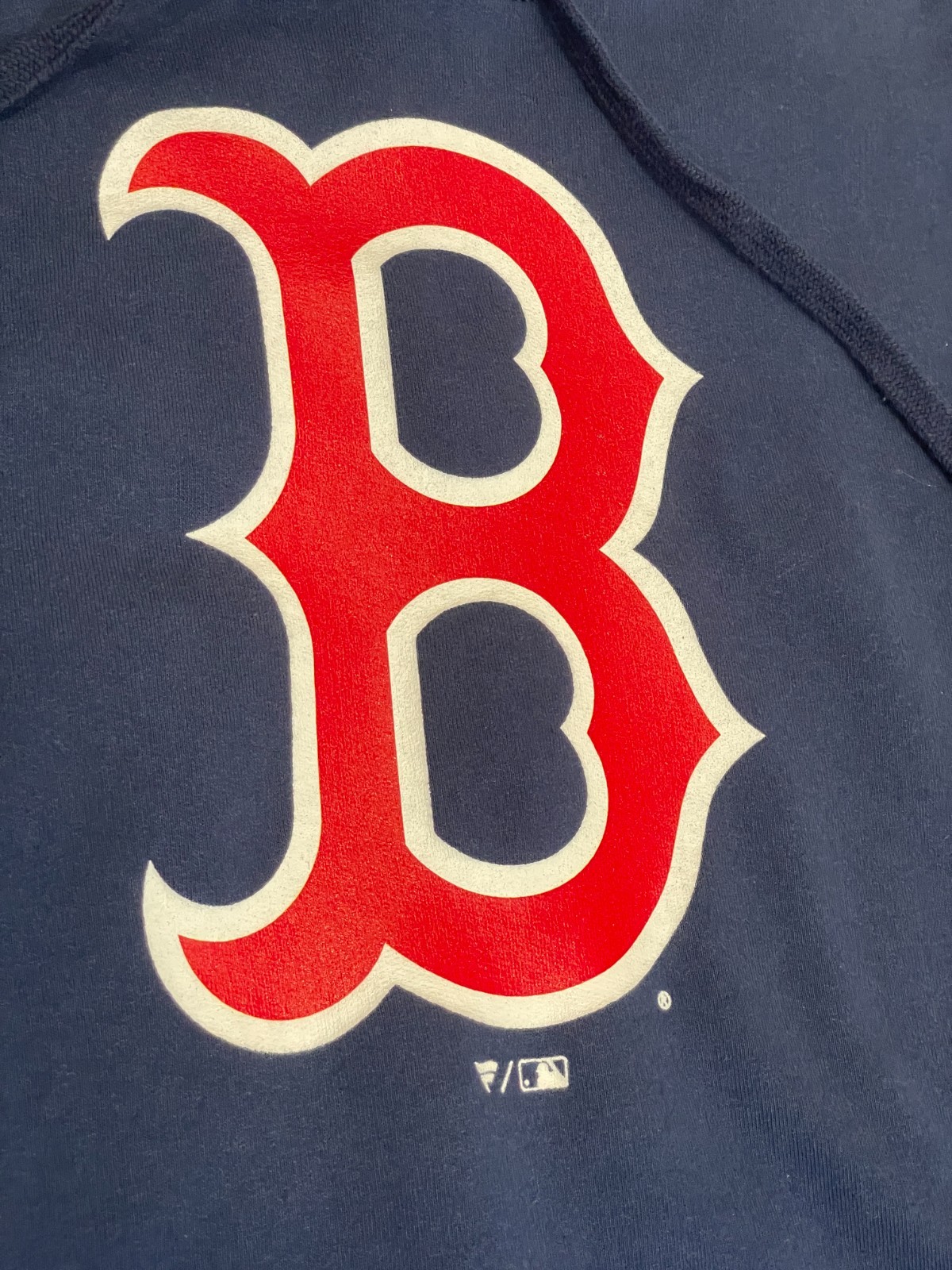 Boston Red Sox Hoodie Mens L Blue Heavyweight Pullover Drawstring MLB Baseball thumbnail 9