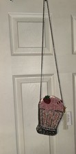 Bolso Bandolera From India To You Batido Fresa Cuentas Nuevo con Etiquetas