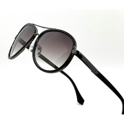 Mens Retro Sunglasses Black Frame Round Lens Fashion Shades Modern Classic New