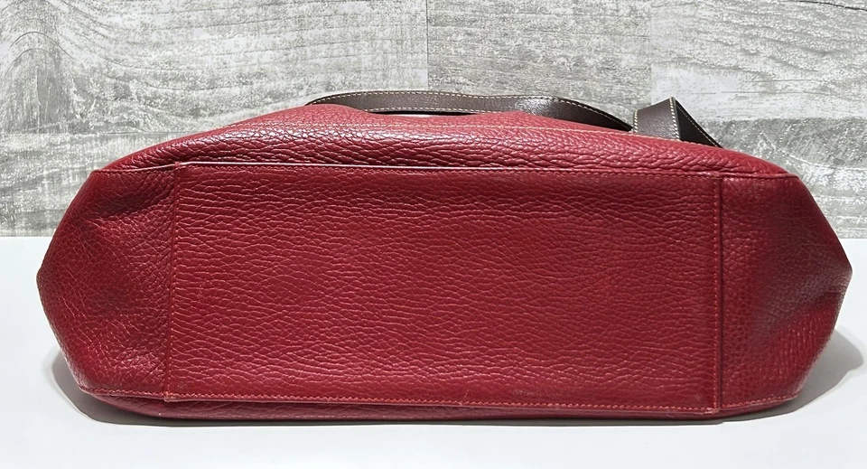 PETUSCO 西班牙 Vogue 单肩包柔软卵石皮革红色钱包 — 第 4/4 张图片