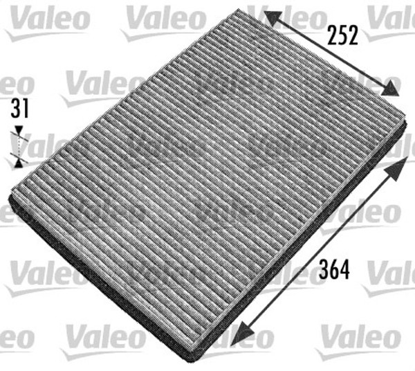 Innenraumfilter Valeo Protect 698744 Aktivkohlefilter FüR Vaneo W168 Mercedes-image