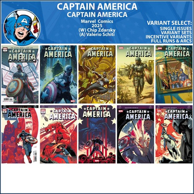 #ad Captain America 2025 #1 2 3 4 5 6 7 8 9 10 Marvel Comics COVER SELECT $109.88