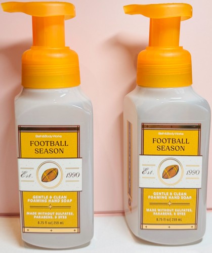 *NEW* FOOTBALL SEASON ~ 2PK ~ GENTLE FOAMING SOAP ~ Bath & Body Works