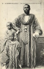 PC SUDAN A NIORO A DEALER OUOLOFES MERCHANT TYPE VINTAGE POSTCARD (b63034)