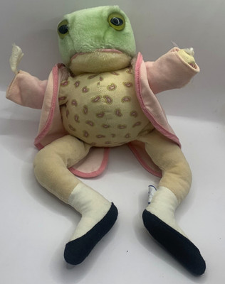 Vintage Beatrix Potter Mr Jeremy Fisher Plush Eden Stuffed Toy Frederick Warne