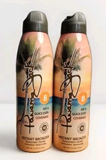 Panama Jack Instant Bronzer Sunscreen Spray SPF 8 ( 2 Pack) Antioxidant Moisture