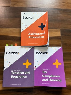 Becker CPA books 2024/2025
