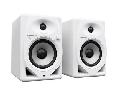 Pioneer DJ DM-50D-BT White Powered Studio Monitor Active Speaker Pair +Bluetooth