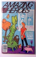 Cover of Amazing Heroes #144