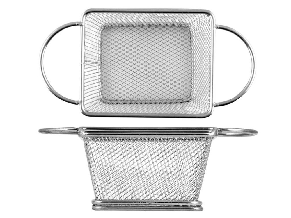 Cestino Mini Fryer H&H Acciaio Inox - Ideale per BBQ e Feste