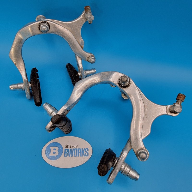 Old School POWER BRAKE Side Pull Caliper Brakes External Nut BMX Brake Set   k10