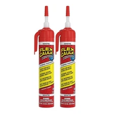 Flex Caulk, Waterproof & Weatherproof Hybrid Polymer Sealant, Strong, White 