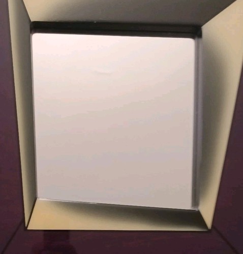 Purple/ Gold Trapezoidal Modern Psychedelic Style Mirror. @20x22. Phenomenal. da - Picture 12 of 22