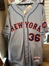 2015 N.Y. Mets NLCS  #4 Game Used Road Jersey - Sean Gilmartin #36 (Retired #)