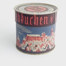 Kleine Blechdose: N&uuml;rnberger Lebkuchen - Karl B&auml;r Lebkuchenfabrik Zuckerb&auml;r