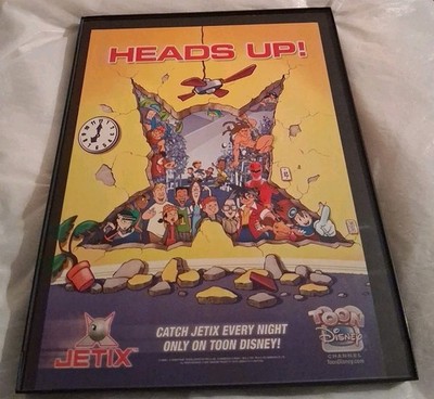 Toon Disney Jetix Cartoons Framed Print Ad 2004 8.5x11