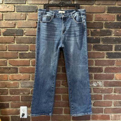 RISEN jeans straight leg high rise size 2X (36 X 28.5) -Cheapchicplus