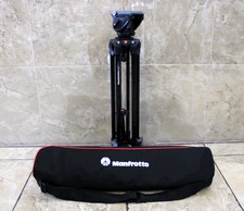 MANFROTTO MVH500A FLUID DRAG VIDEO HEAD WITH MVT502AM TRYPAD / FREE SHIPP.