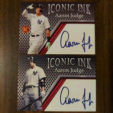 2 Aaron Judge YANKEES Rare Limited Edition ICONIC MLB Promo Baseball Cards
