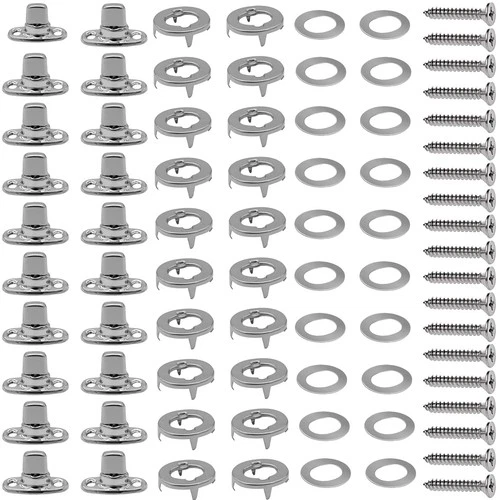 Twist Lock Fasteners 20 Sets Stainless Steel Rotating Button Boat Canvas Marine - Picture 1 of 6