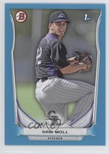 2014 Bowman Prospects Blue 408/500 Sam Moll #BP39 9ws