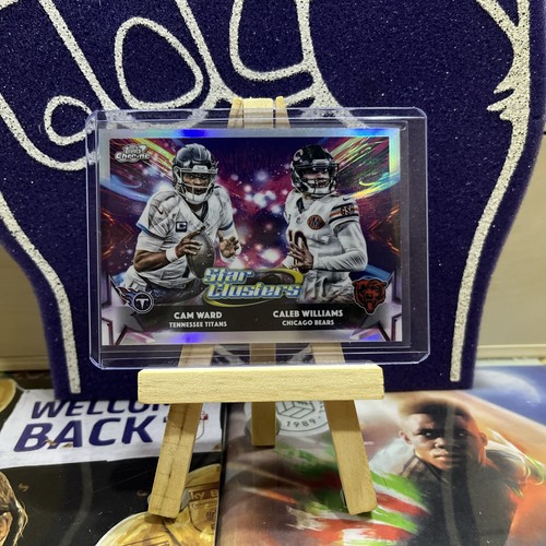 2025 Topps Chrome Cosmic Cam Ward / Caleb Williams Star Clusters Bears/Titans #2