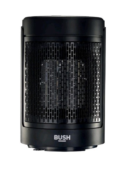 Ventilador Calentador Bush 1.5kW Digital Oscilante PTC Negro 2 Ajustes de Calor PTC-907B 