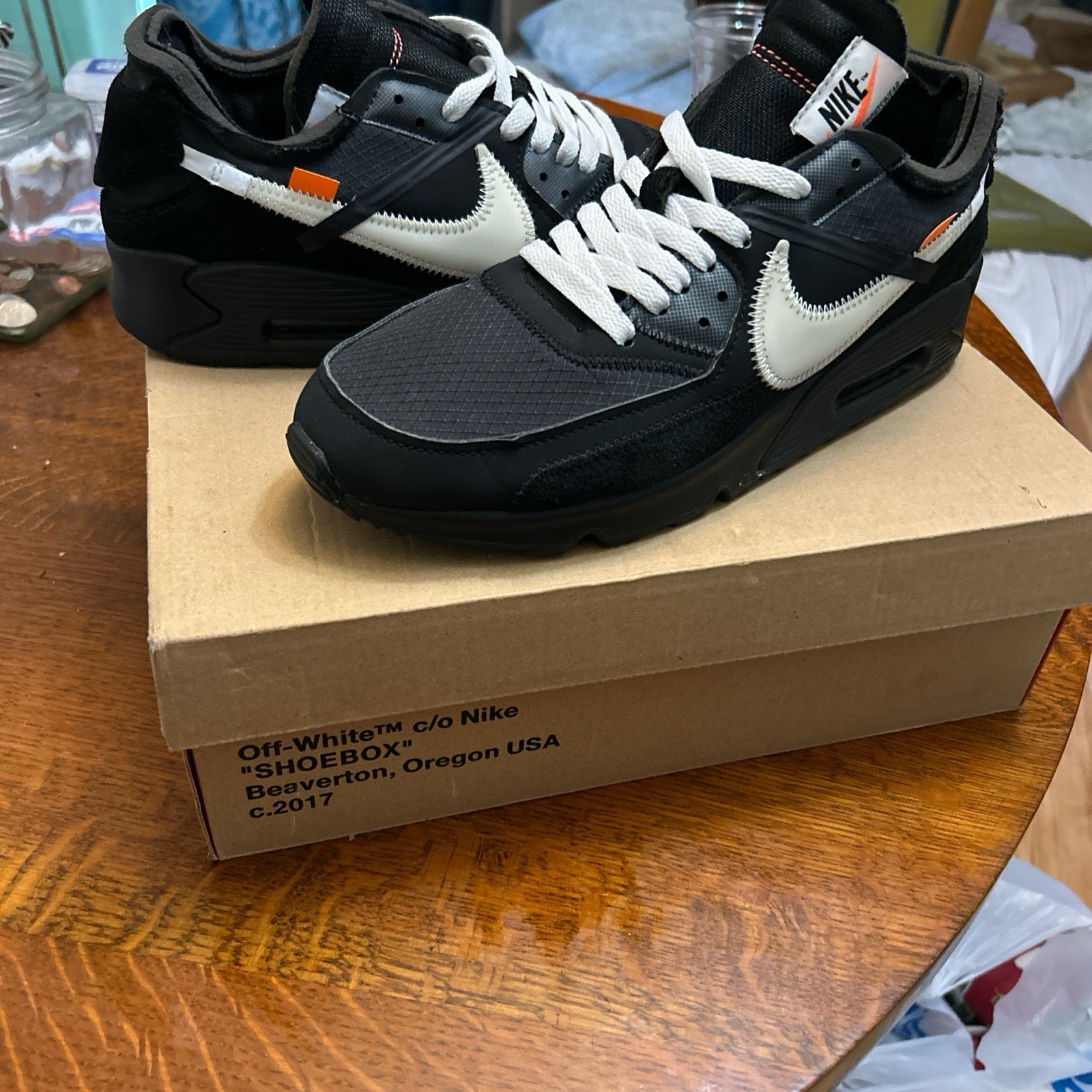 OFF WHITE X NIKE Taglia 10 Nike Air Max 90 x OFF WHITE Nero 2019