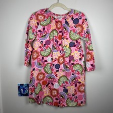Hanna Andersson Smocked Pink Paisley Floral Long Sleeve Fall Dress Size 150 12